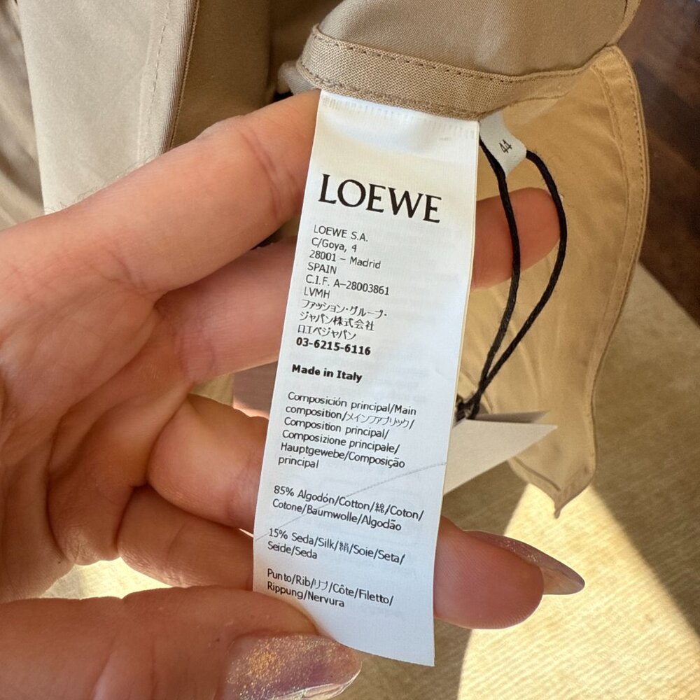 Loewe Anagram Khaki Hooded Jacket - Picture 7 of 12